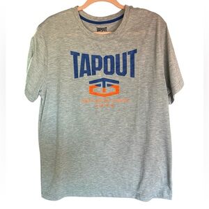 TAPOUT GRAY 2016 SHORT SLEEVE TEE  “ LIMITS ARE AN ILLUSION”‎ L PREOWNED